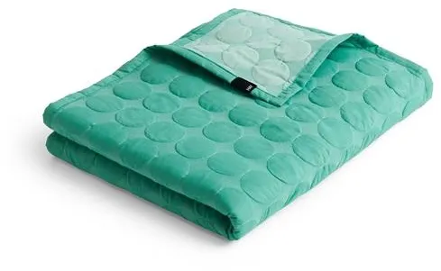 HAY Mega Dot Organic Sengetæppe 235x245 Sea Green